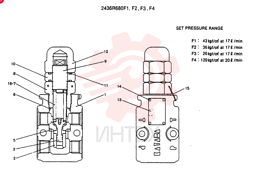 VALVE PRESSURE RELIE 2436R680F1
