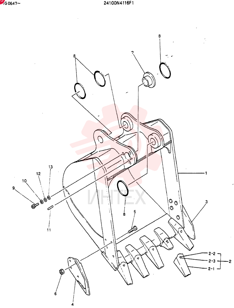 BUCKET ASSY 24100N4116F1