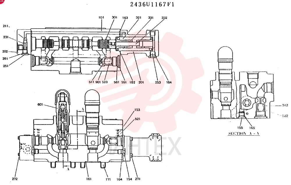 CONTROL VALVE 2436U1167F1