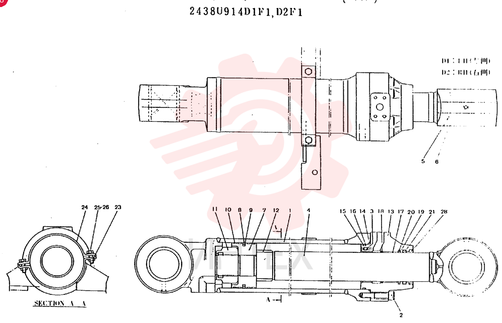 CYLINDER 2438U914D1F1