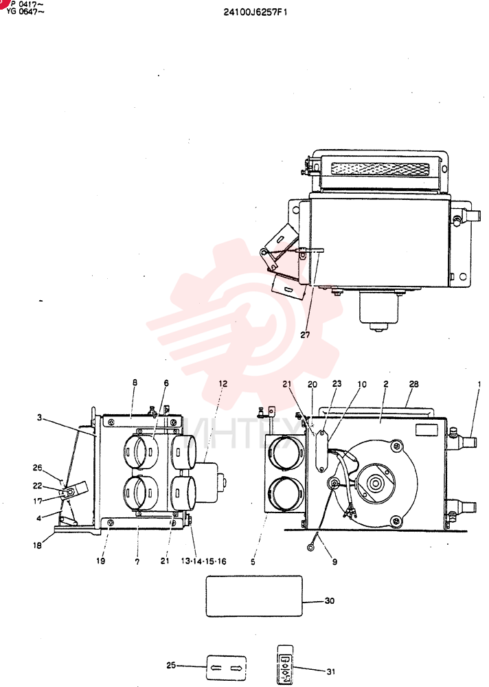 HEATER 24100J6257F1