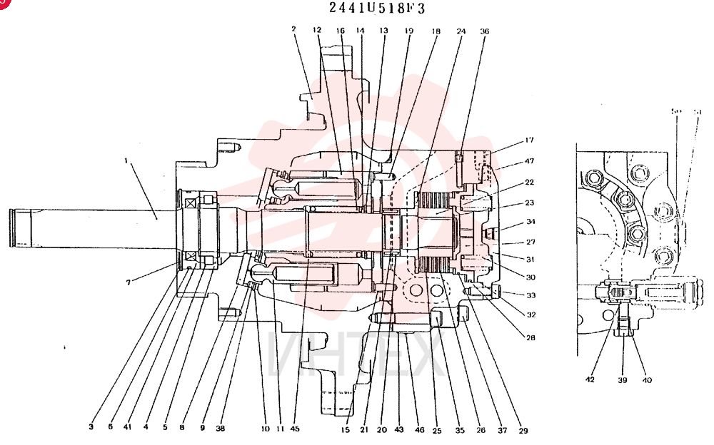 HYDRAULIC MOTOR 2441U518F3