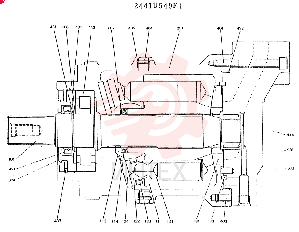 HYDRAULIC MOTOR 2441U549F1