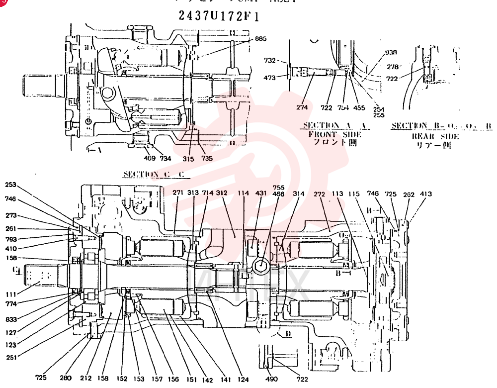 HYDRAULIC PUMP 2437U172F1 (1)