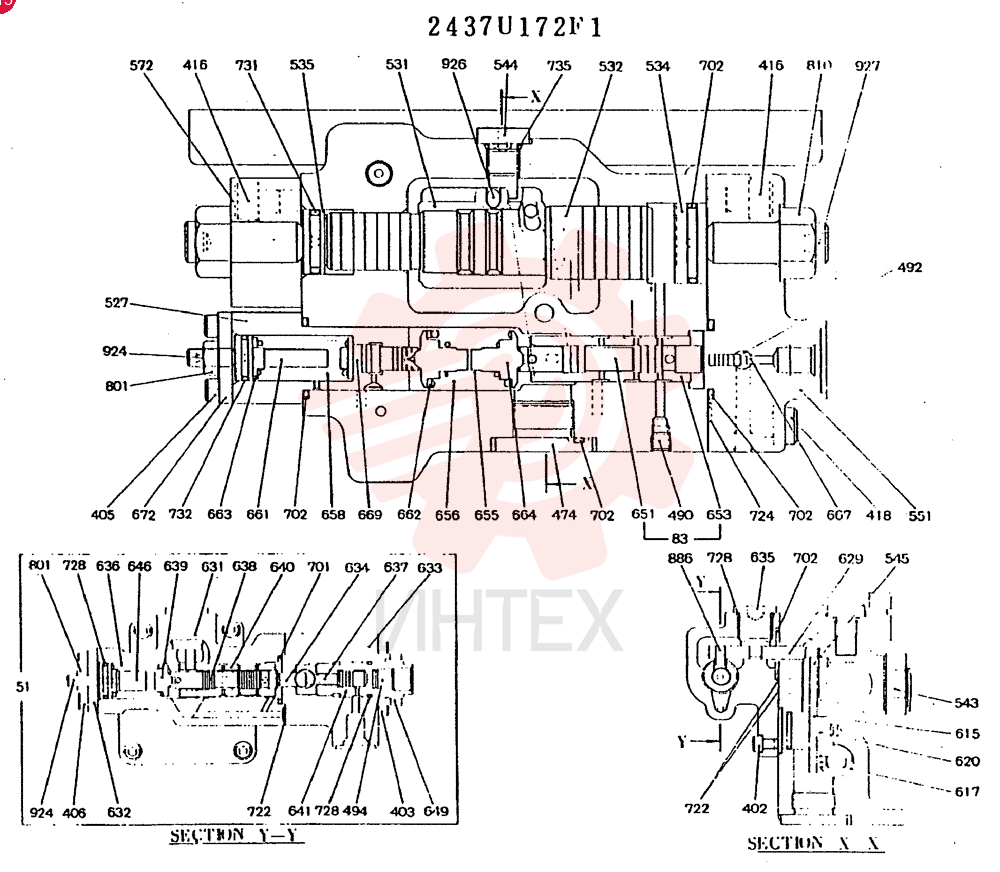 HYDRAULIC PUMP 2437U172F1 (2)