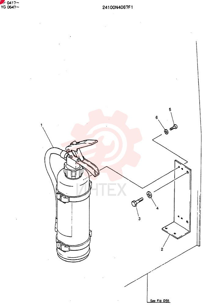 INSTAL, FIRE EXTINGUISHER 24100N4067F1