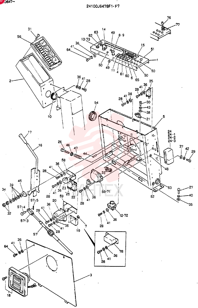 PANEL ASSY, INST, Start Serial: YG0647