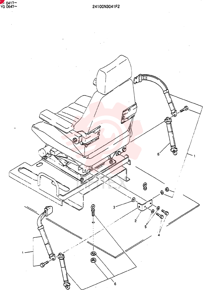 SEAT BELT 24100N3041F2