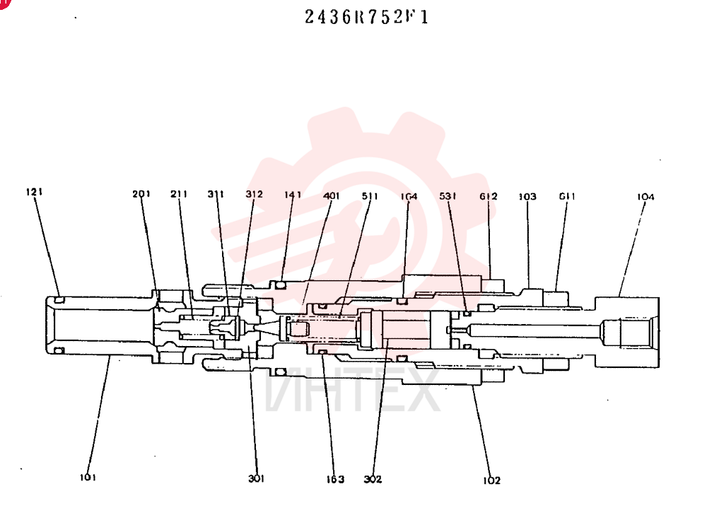 VALVE PRESSURE RELIE 2436R752F1