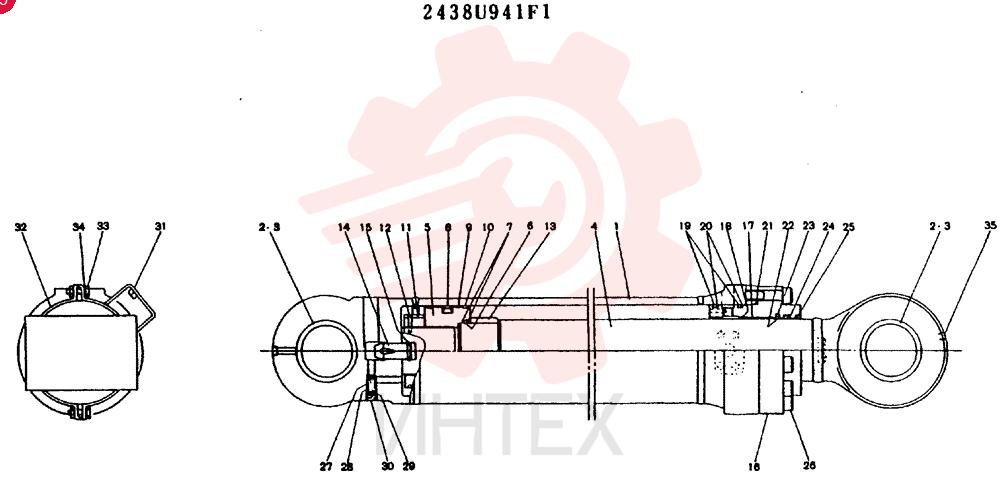 CYLINDER 2438U941F1