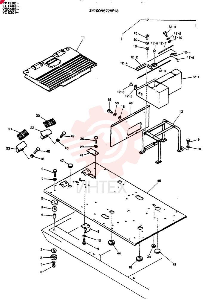 PLATE ASSY, FLOOR 24100N5728F13