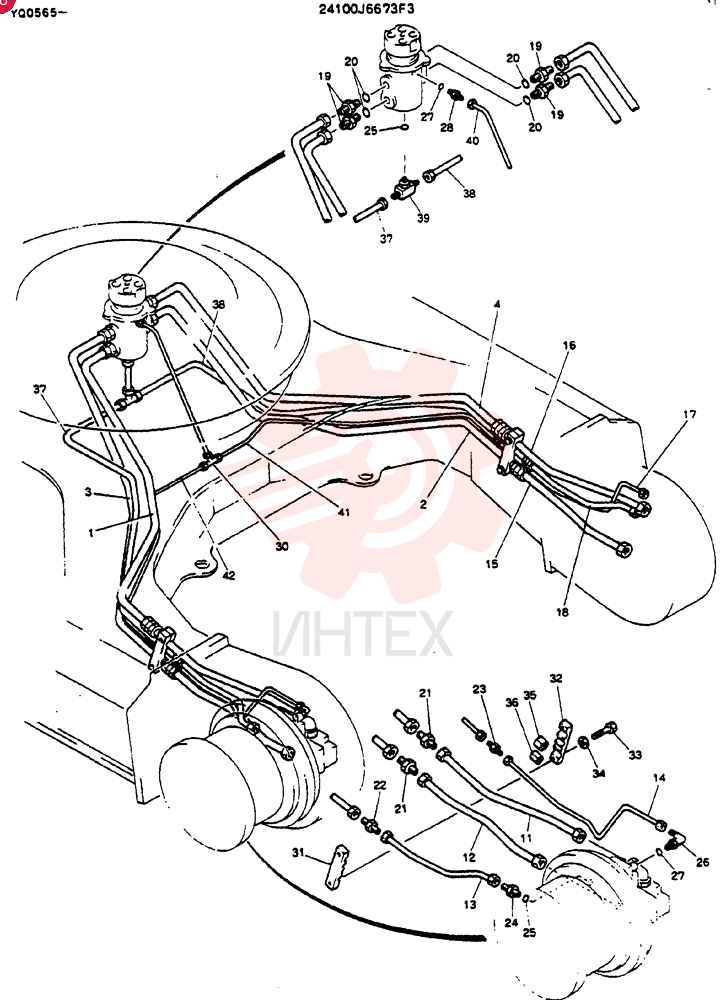Схема (MD200BLC) - EXCAVATOR ASN YQ0565 (1/80-12/06) 24100J6673F3
