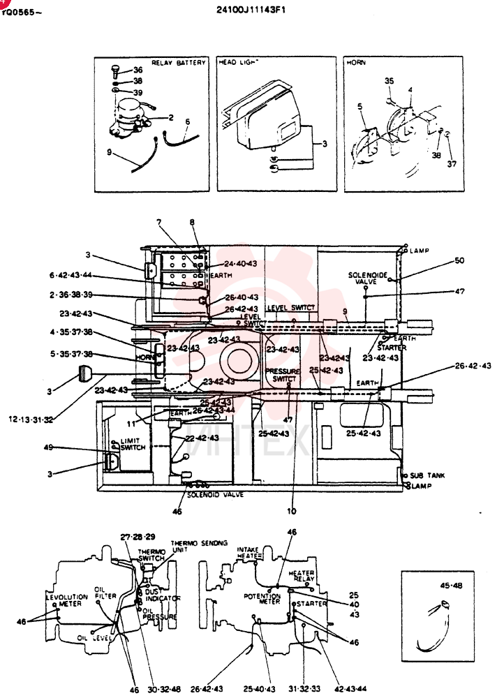 Схема (MD200BLC) - EXCAVATOR ASN YQ0565 (1/80-12/06) 24100J11143F1