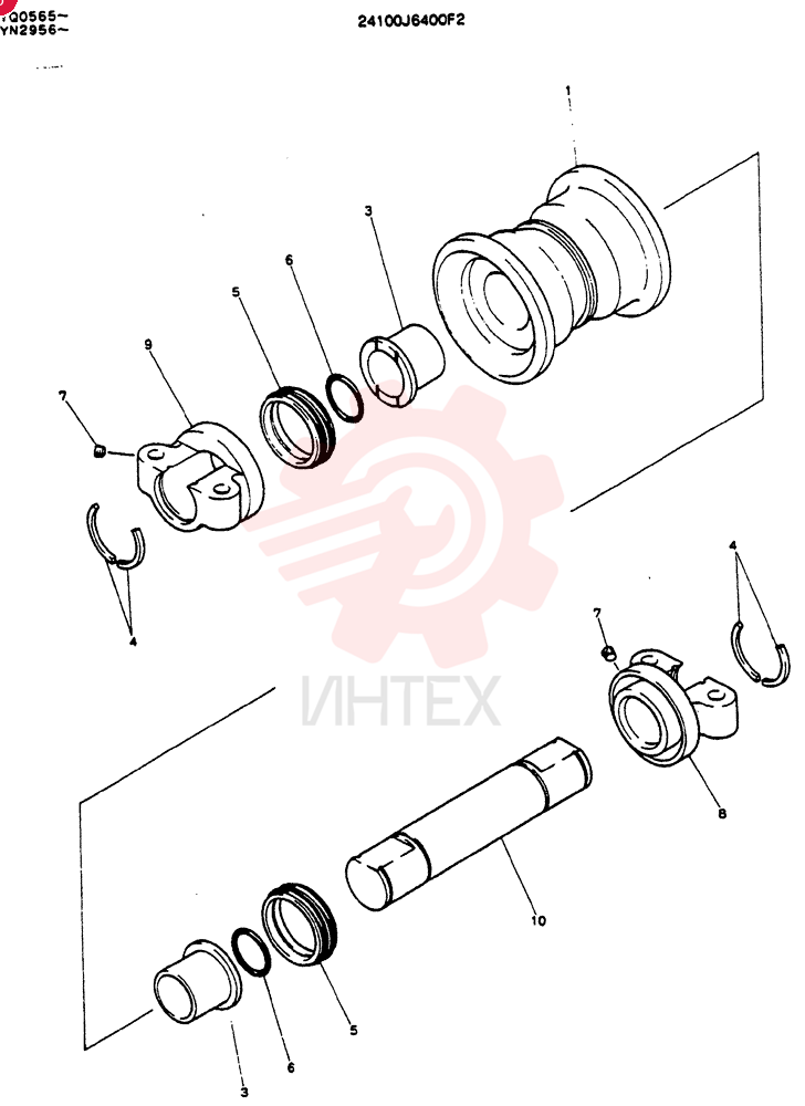 TRACK ROLLER 24100J6400F2