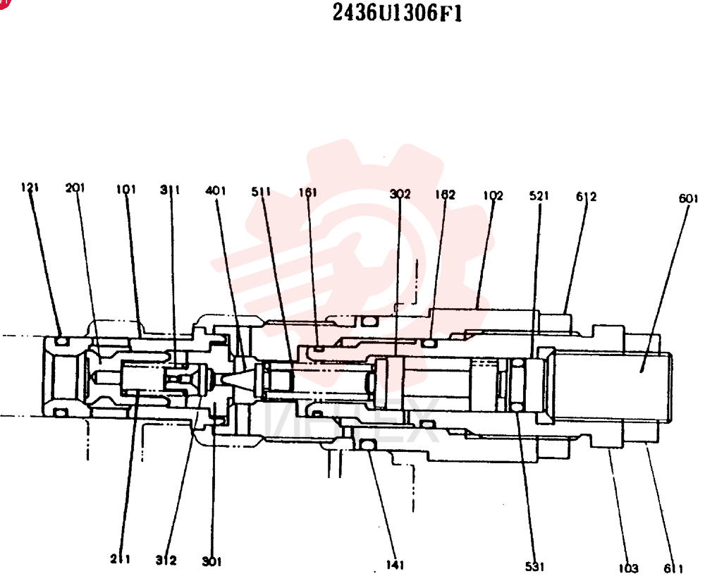 VALVE PRESSURE RELIE 2436U1306F1