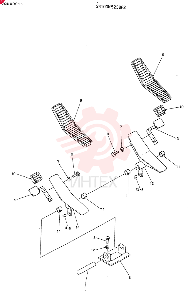 Схема (MD200BLC) - EXCAVATOR ASN YQU0001 (1/80-12/06) 24100N5238F2