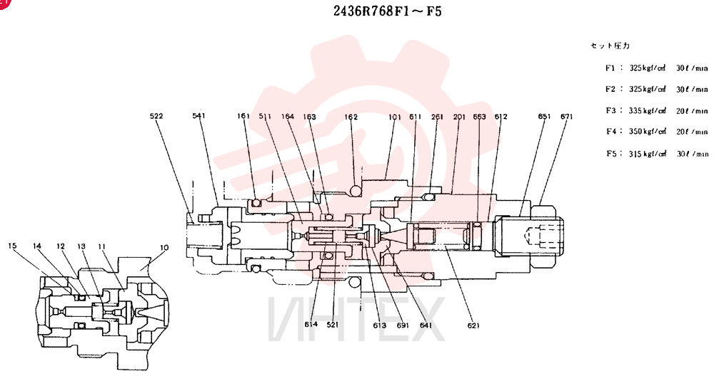 VALVE PRESSURE RELIE 2436R768F1