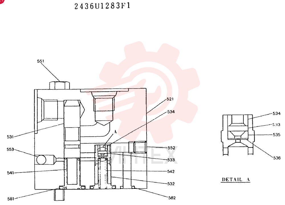 VALVE PRESSURE RELIE 2436U1283F1