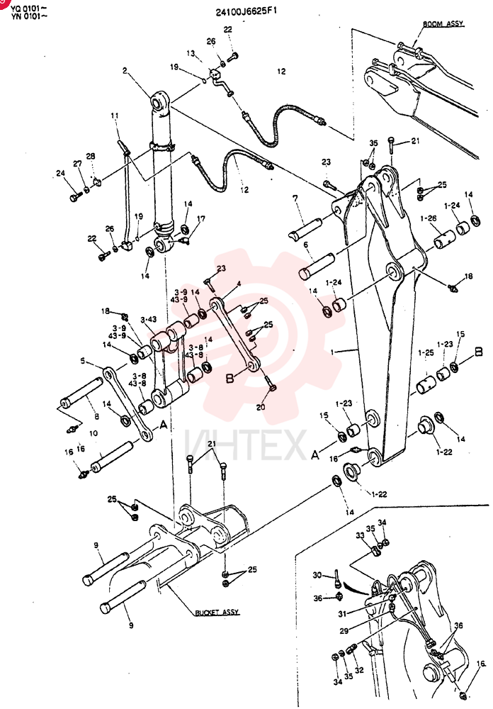 ARM ASSY 24100J6625F1