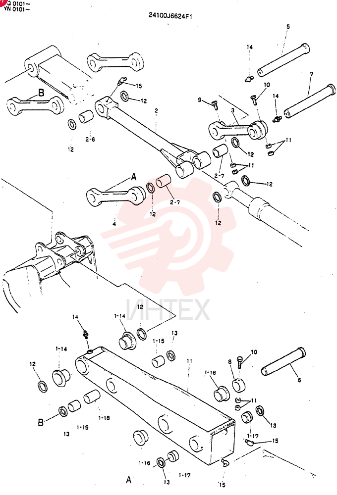 ARM ASSY,EXTENSION 24100J6624F1