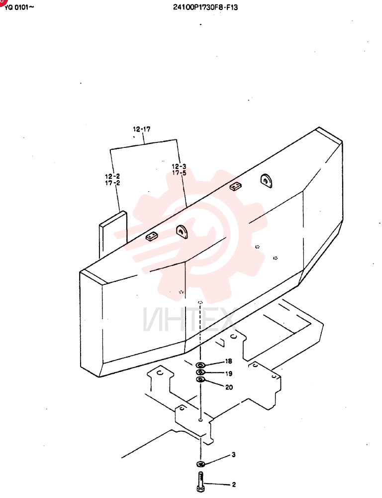 COUNTER-WEIGHT ASSY, Serial Range: YQ0101-YQ0305