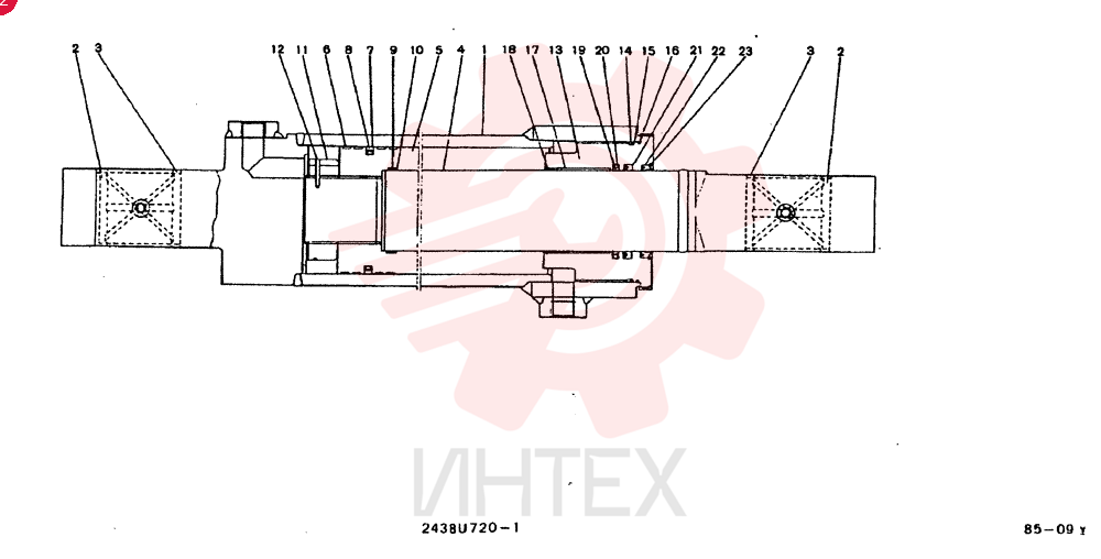 CYLINDER  ASSY, CONSISTS OF THE   FOLLOWING PARTS 2438U720F1