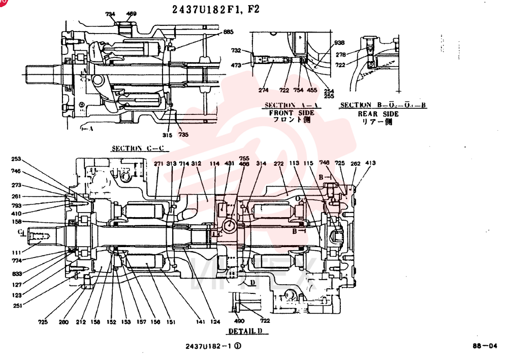 HYDRAULIC PUMP 2437U182F1 (1)