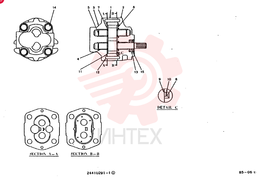 HYDRAULIC PUMP 2441U291F2