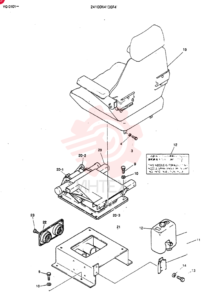SEAT ASSY 24100N4136F4