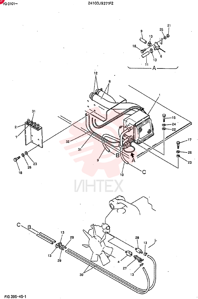Схема (MD200BLC) - EXCAVATOR BTW YQ0101 - YQ0564 (1/80-12/06) 24100J9371F2