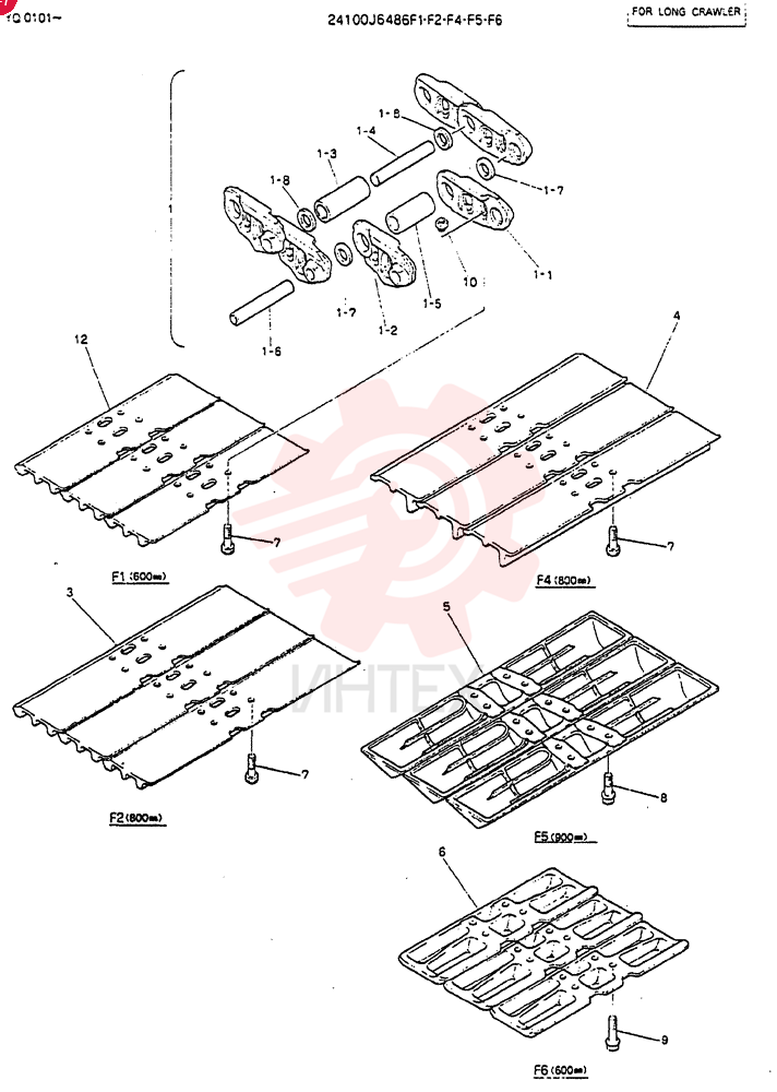 Схема (MD200BLC) - EXCAVATOR BTW YQ0101 - YQ0564 (1/80-12/06) 24100J6486F1