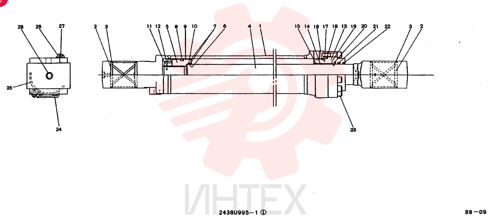 Схема (MD200BLC) - EXCAVATOR BTW YQ0101 - YQ0564 (1/80-12/06) 2438U995F1