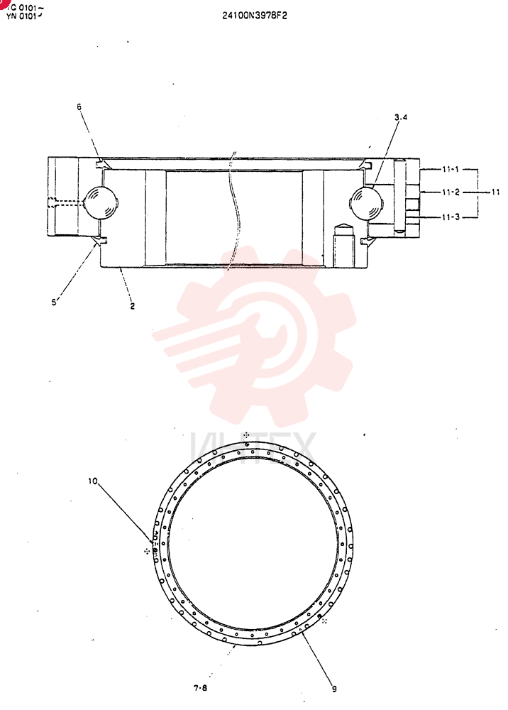 SLEWING RING 24100N3978F2