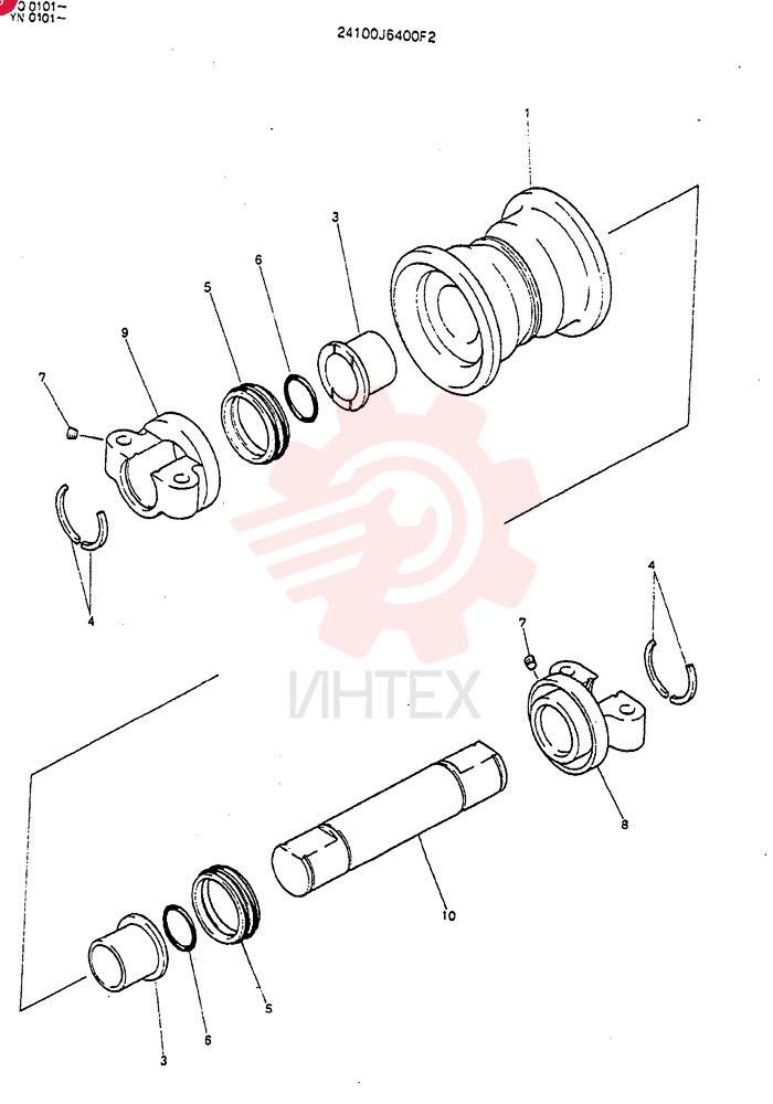TRACK ROLLER 24100J6400F2