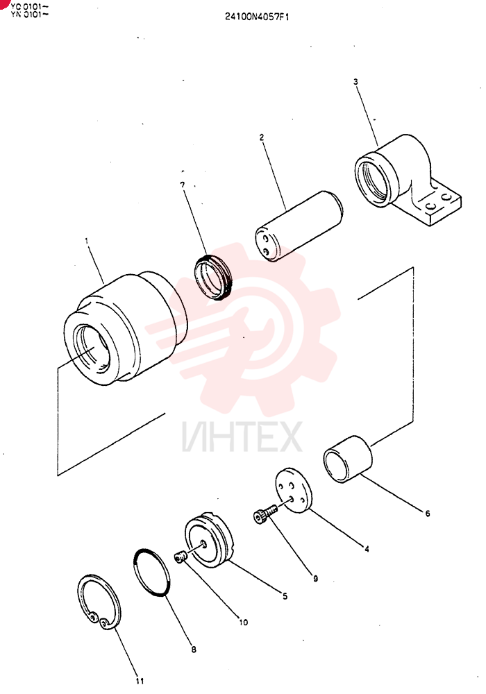 TRACK ROLLER 24100N4057F1