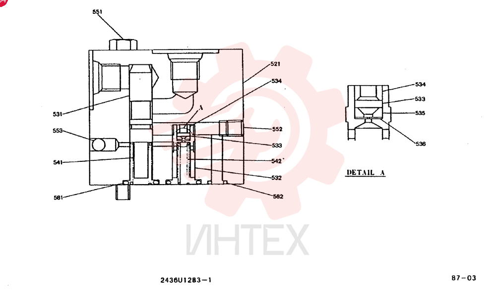 VALVE PRESSURE RELIE 2436U1283F1