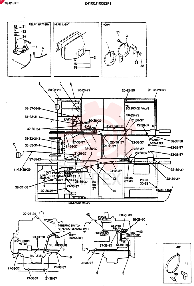 WIRING ASSY, ELEC 24100J10082F1