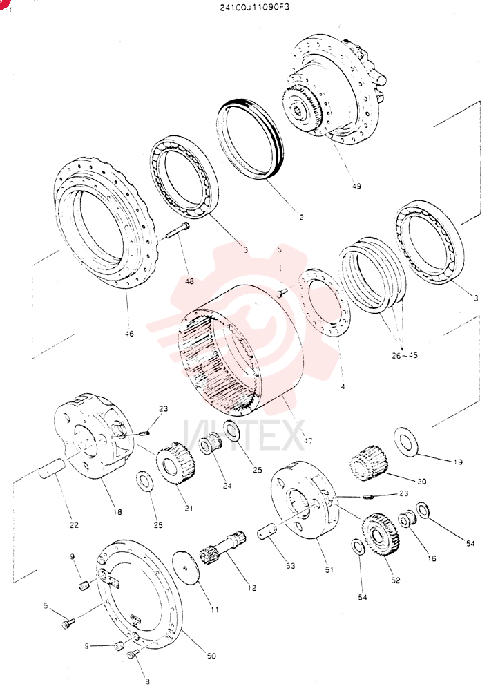 HYDRAULIC MOTOR 24100J11090F3