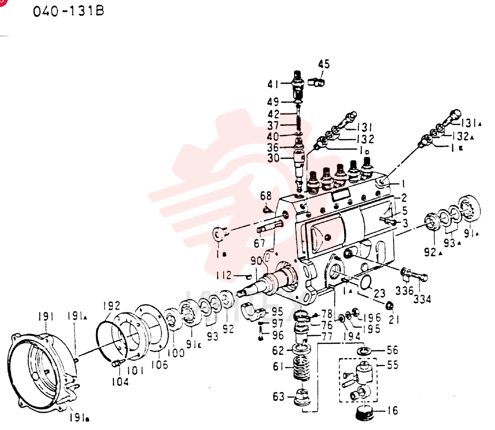 INJECTION PUMP ASSY A TYPE  ZXL  1010699470