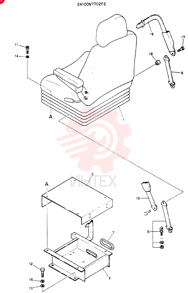 SEAT ASSY 24100N7702F2