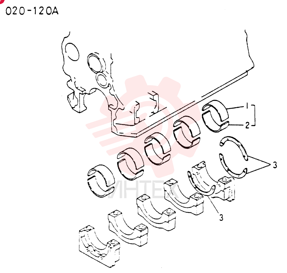 SET OF CONN ROD BRGS U/S VAME999711