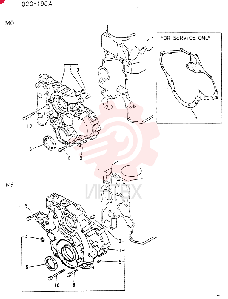 TIMING GEAR CASE ASSY, Start Serial: 9001-