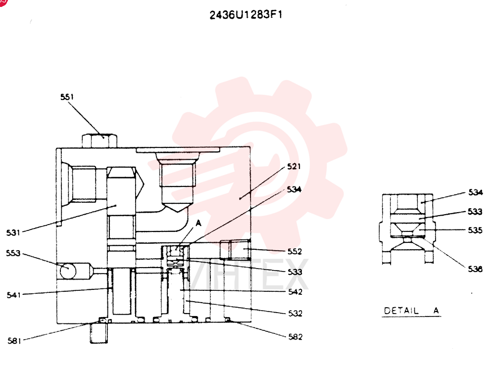 VALVE PRESSURE RELIE 2436U1283F1