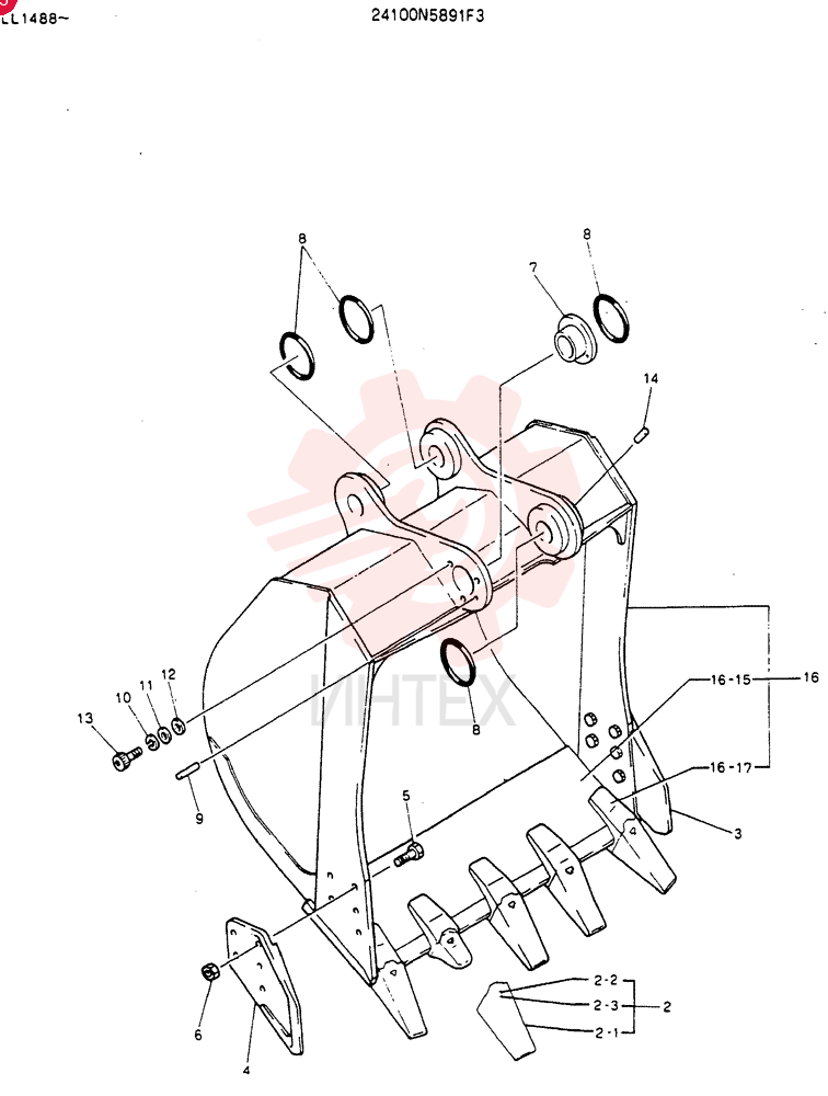 BUCKET ASSY, 1.0M3