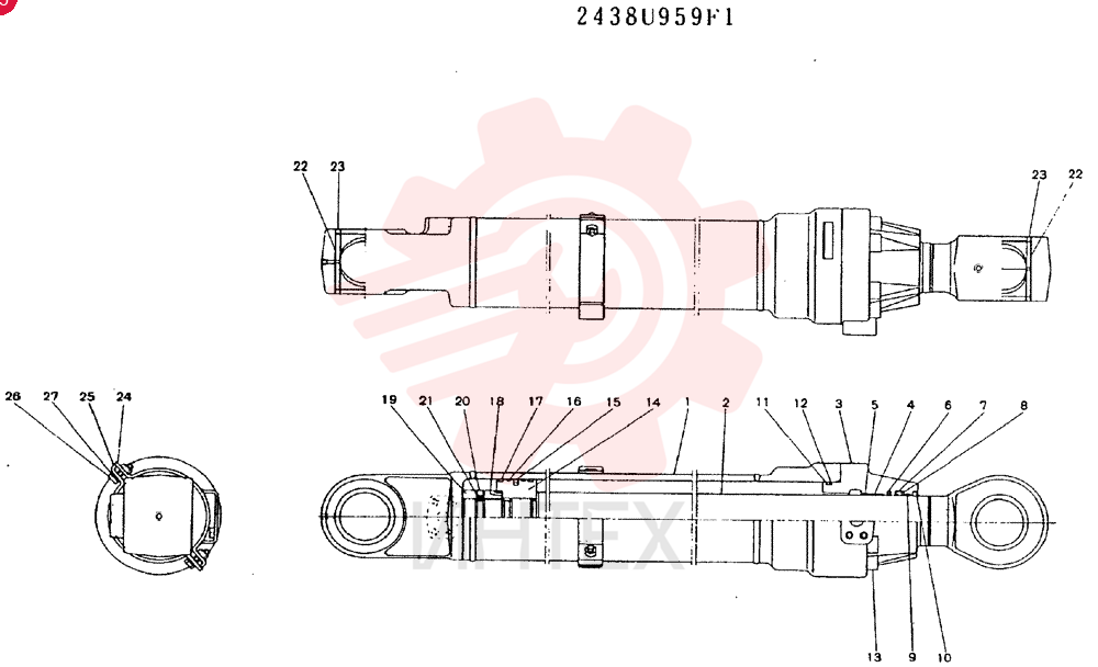 CYLINDER 2438U959F1