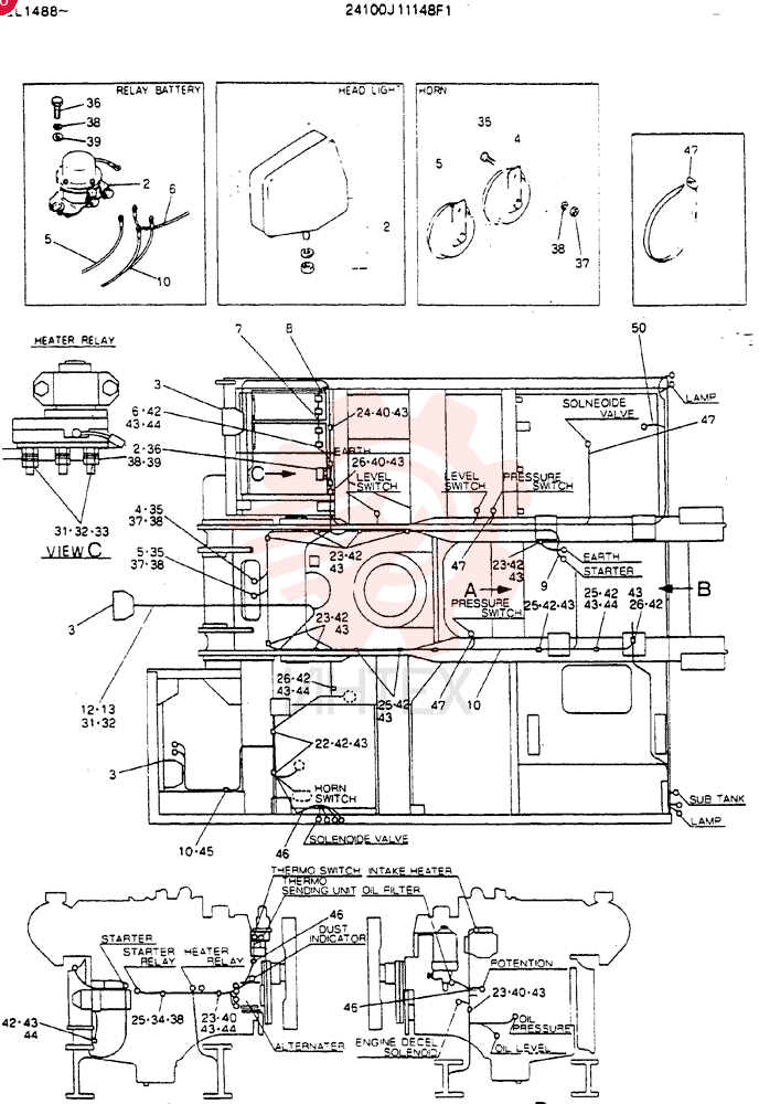Схема (MD240BLC) - EXCAVATOR ASN LL1488 (1/80-12/06) 24100J11148F1