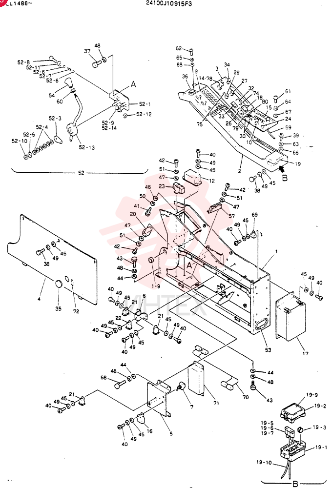Схема (MD240BLC) - EXCAVATOR ASN LL1488 (1/80-12/06) 24100J10915F3