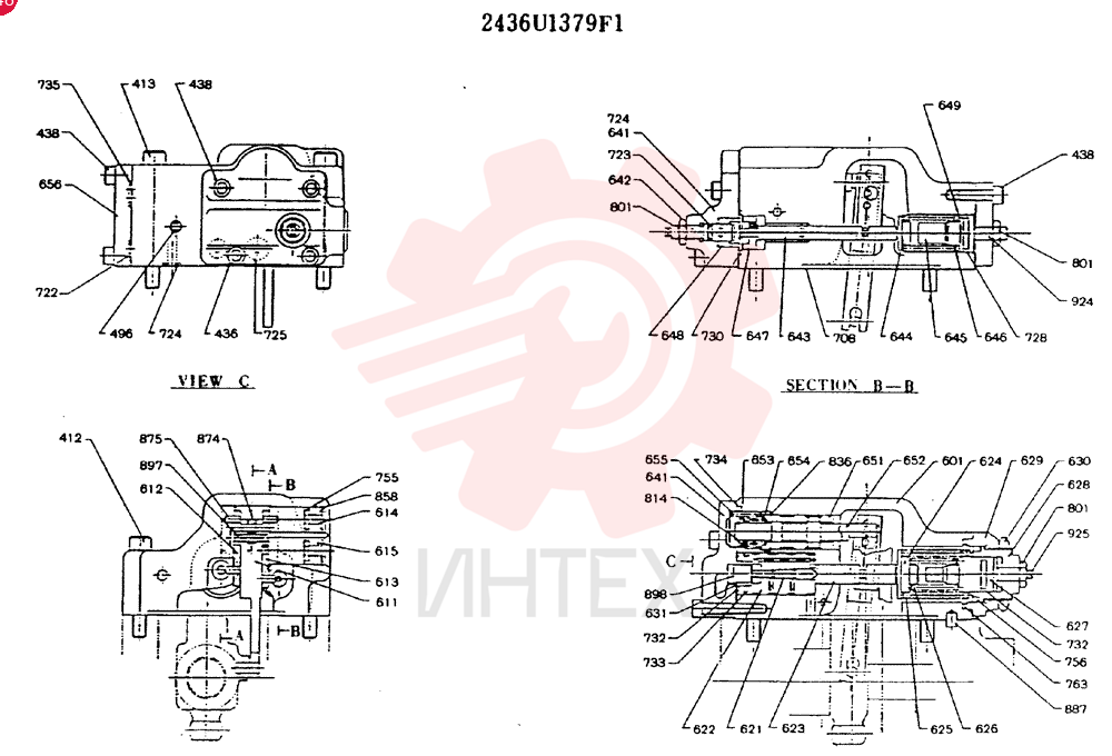 Схема (MD240BLC) - EXCAVATOR ASN LL1488 (1/80-12/06) 2436U1379F1