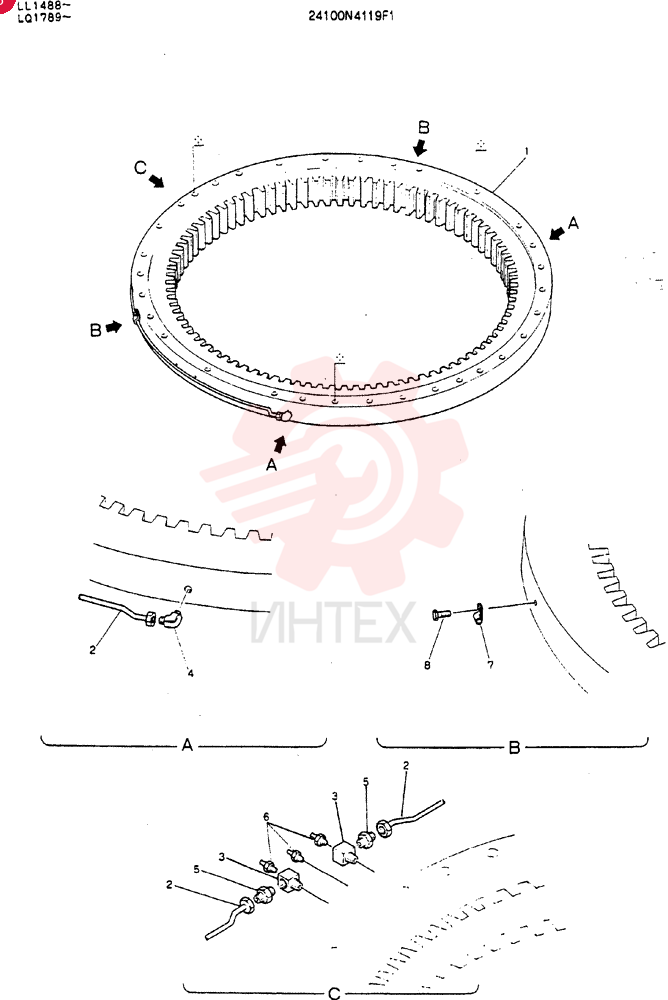 SLEWING RING 24100N4119F1
