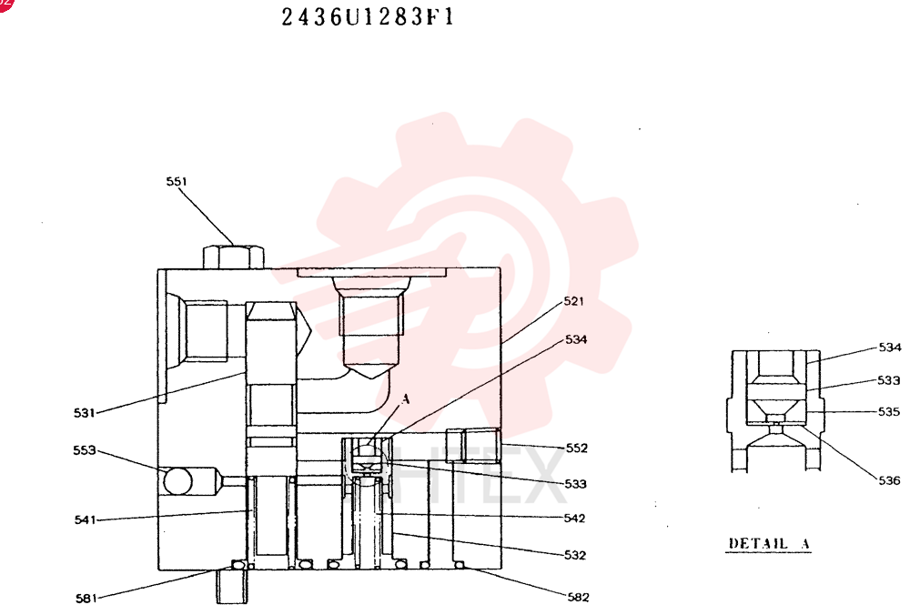 VALVE PRESSURE RELIE 2436U1283F1